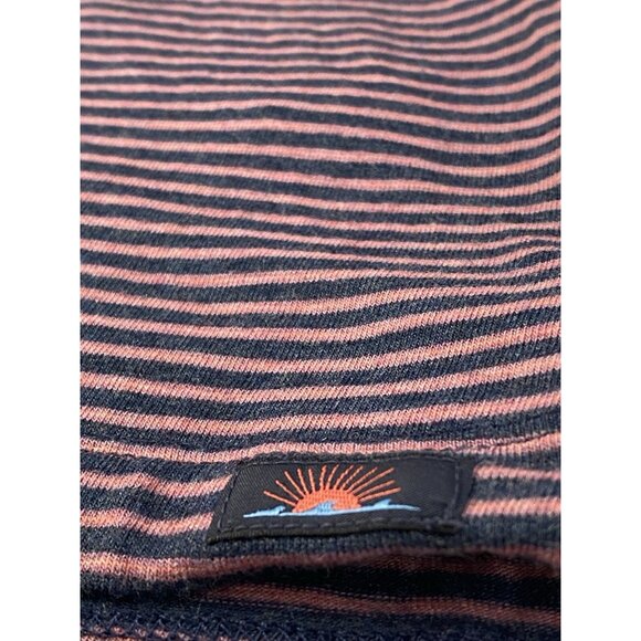 Faherty Movement Polo Shirt Men’s M Short Sleeve Soft Button Down Storm Stripe - Picture 8 of 16